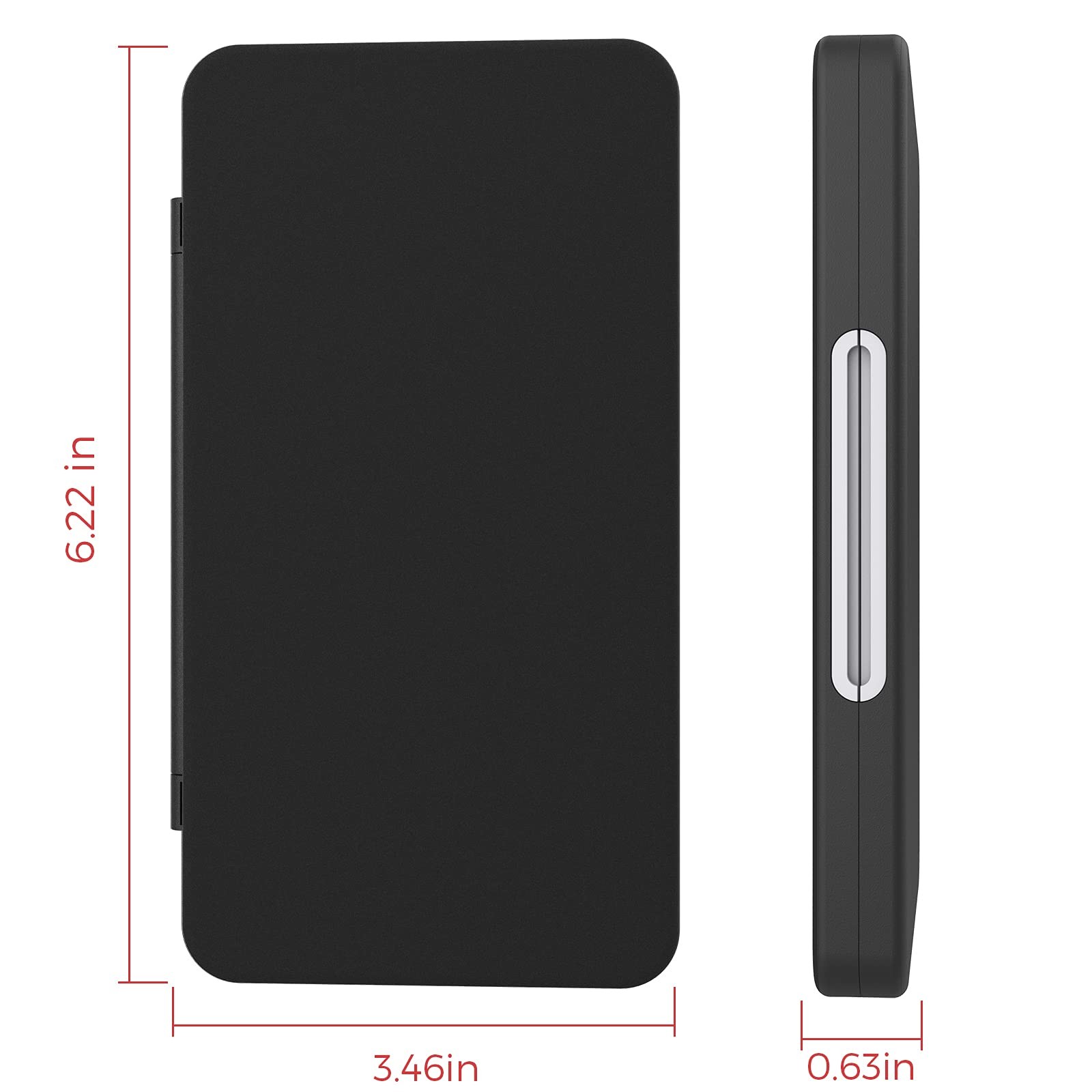 Switch Game Card Holder 24 Slots SD Storage Case Portable Black ABS Box Organ...