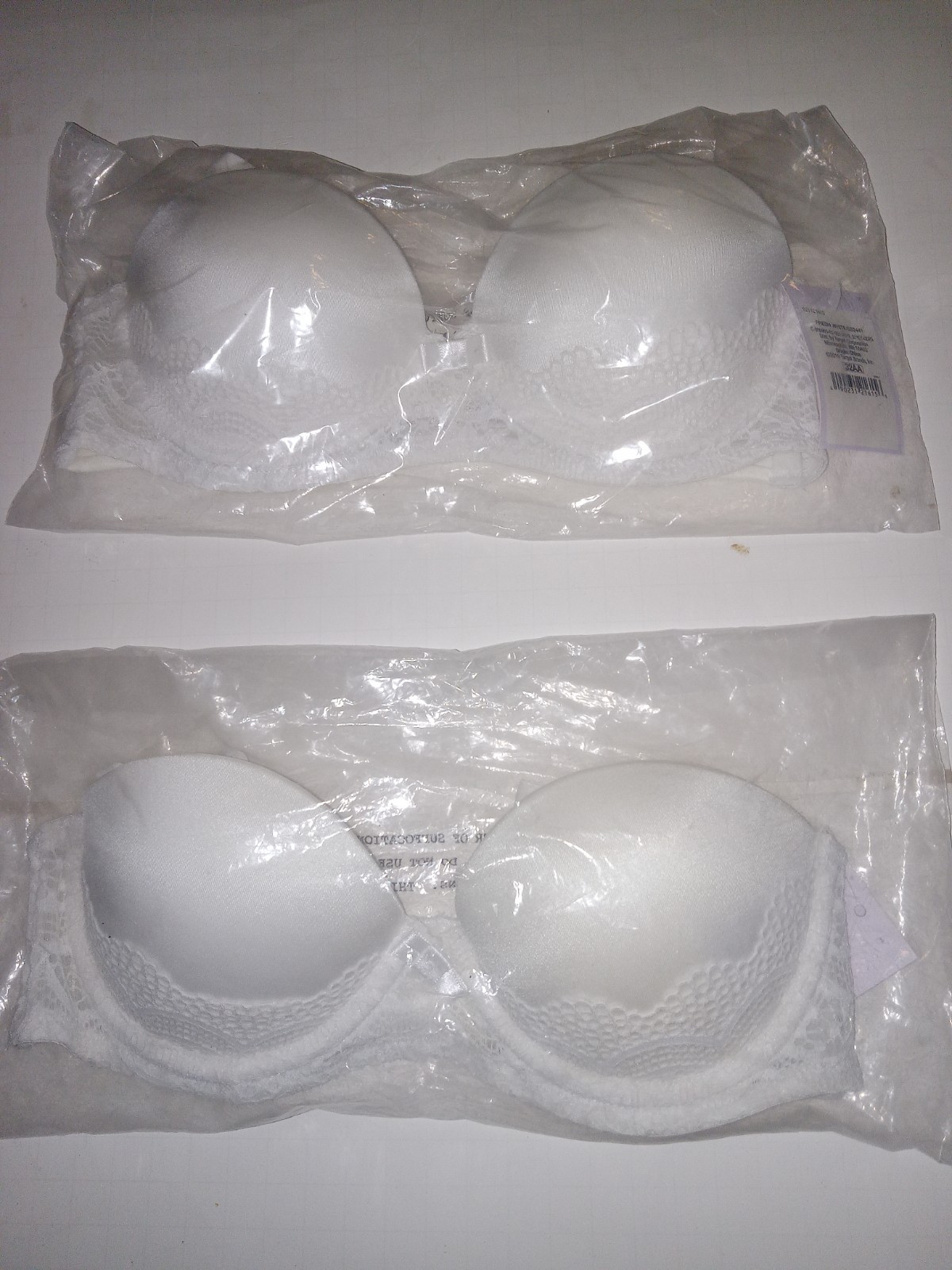 (2) Auden 32AA  Multi-way plunge coverage , push-up strapless bra padded.NWT