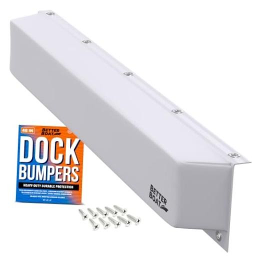 Dock Bumpers, 6x4 Inch High Density Foam Boat Dock Bumper Guards, Piling 48"