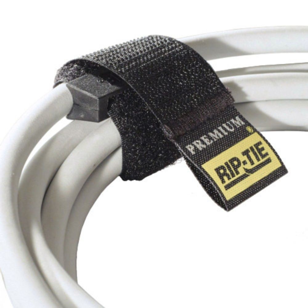 Rip-Tie 1 x 14.5" Rip-Lock CableWrap 10-Pack (Black)