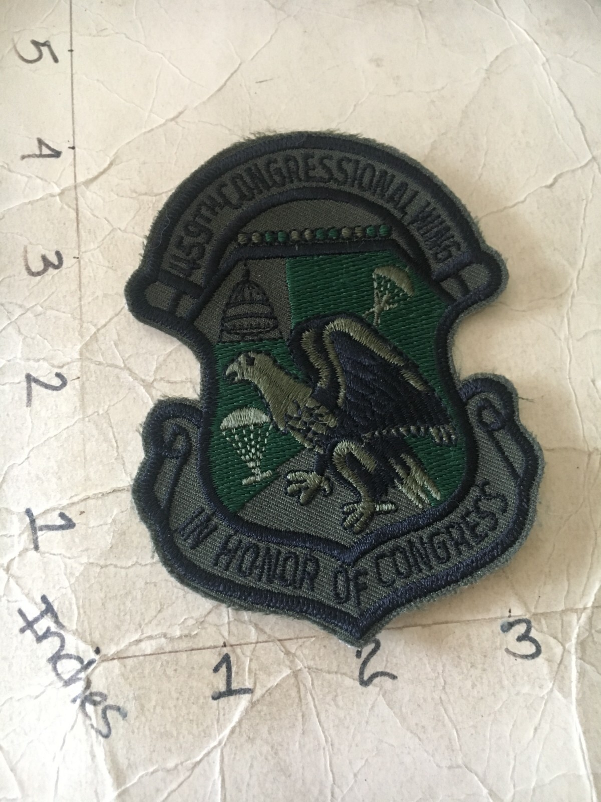 USAF  459th Congressional Wing Squadron subdued patch 6/5/25