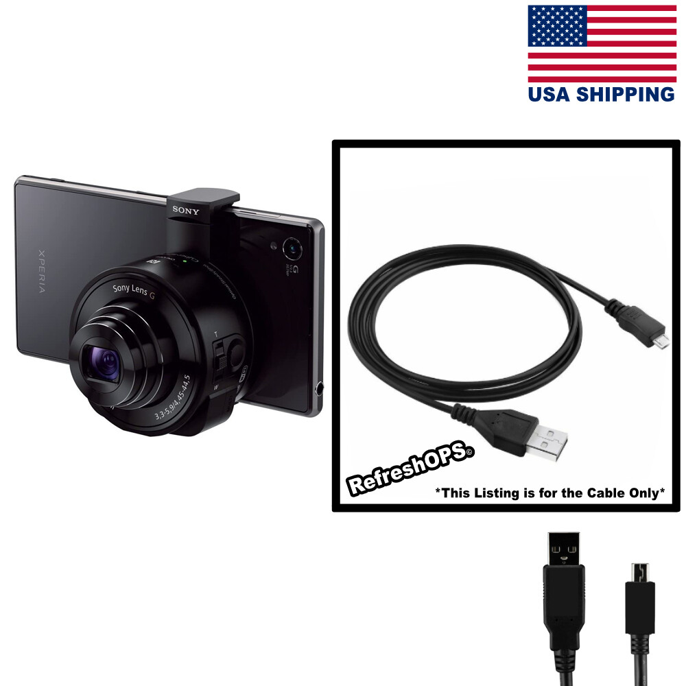 Sony Cybershot DSC-QX10 Digital Camera USB Cable Transfer Cord Replacement