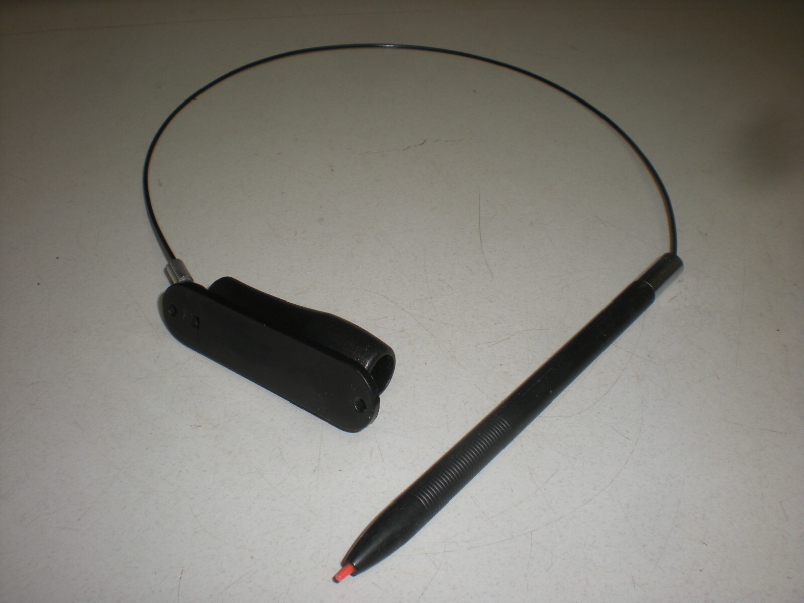 Stylus Pen for Touch-Screen Use with Spring Loaded Tip, Security Cable & Holder