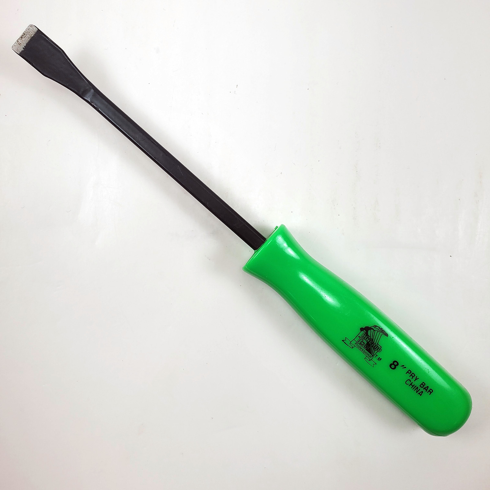 Chicago Tool Professional 8" Pry Bar w/ Green Handle