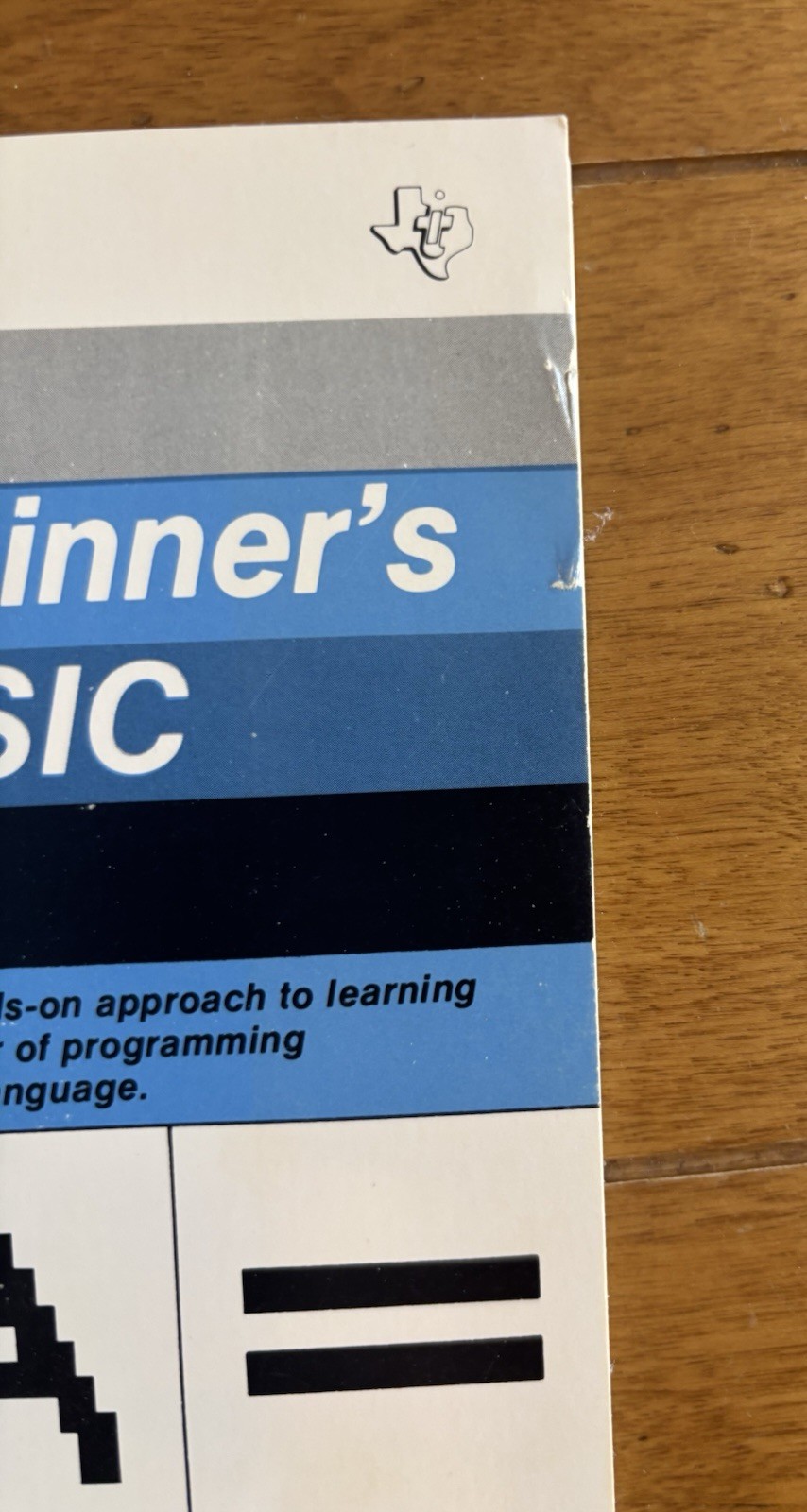TEXAS INSTRUMENT TI-99/ 4A Computer Beginner's Basic Manual