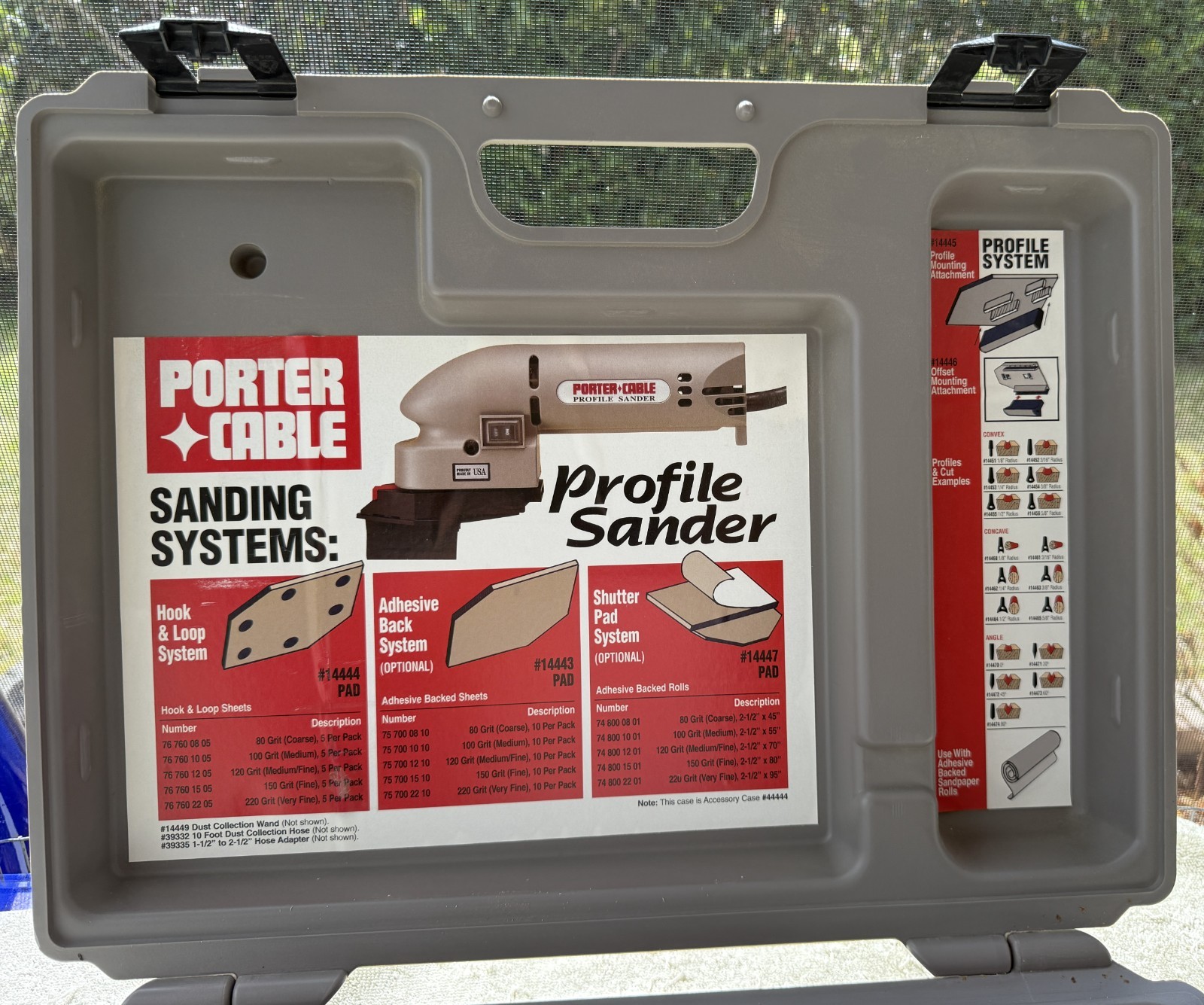 PORTER-CABLE PROFILE SANDER MODEL 444 VS-- AS PICTURED
