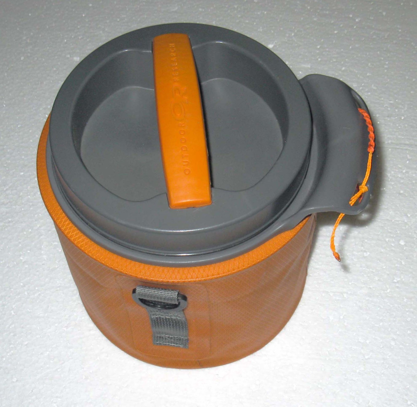 Outdoor Research Water-resistant Orange Container Capsule Rafting Camping 8x7"