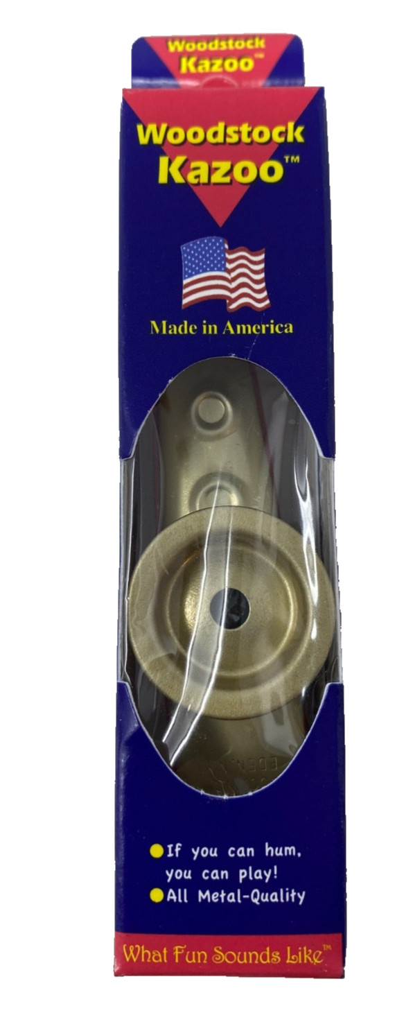 Woodstock The Original Classic Kazoo Hand Crafted All Metal Kazoo With Box
