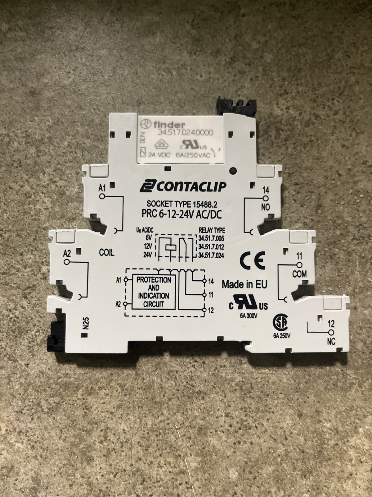 Conta-Clip Socket 15497.2/Finder Relay Module