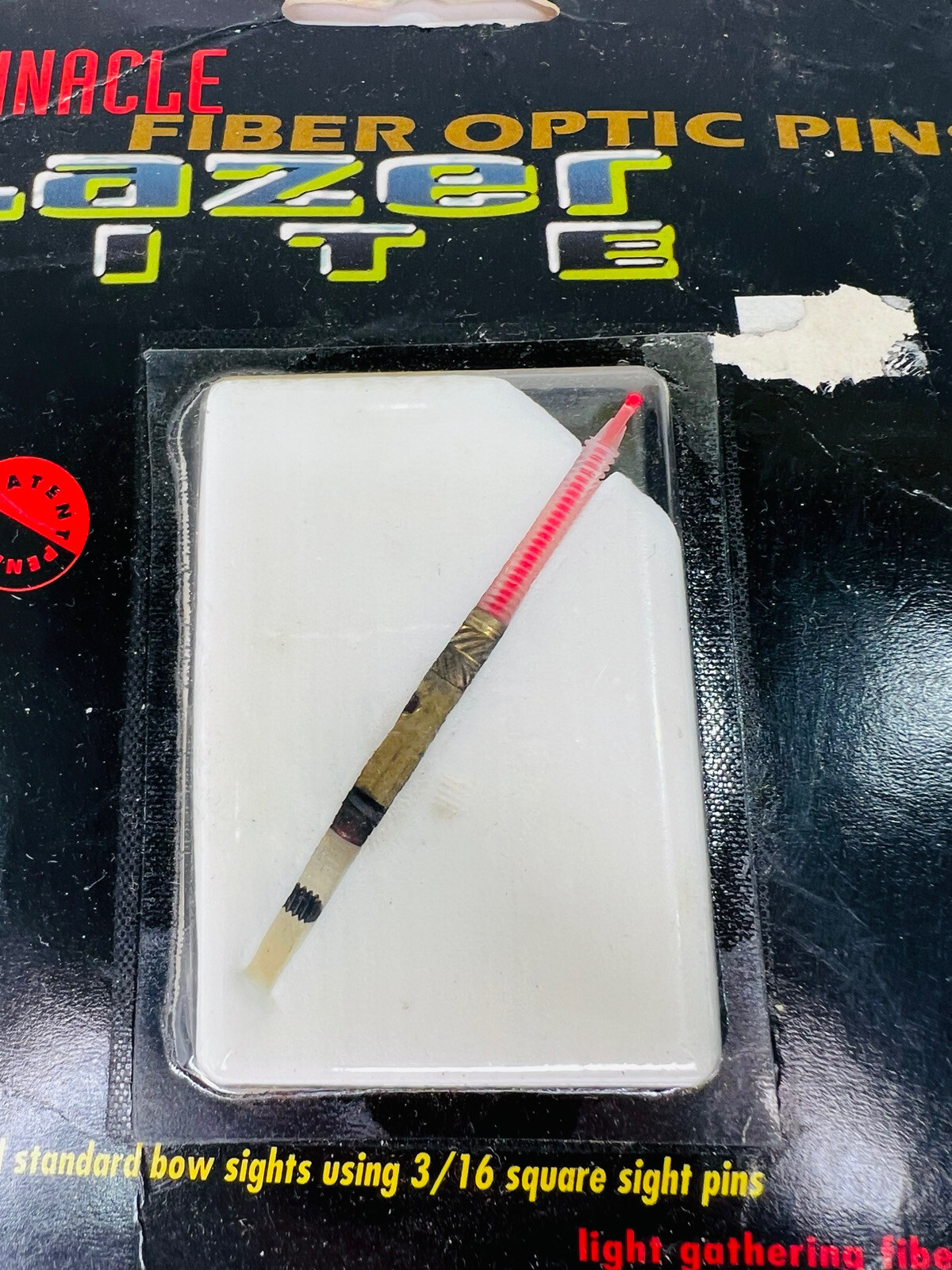 Montana Black Gold Fiber Optic Sight Pin Lazer Lite Standard Pin NOS Red