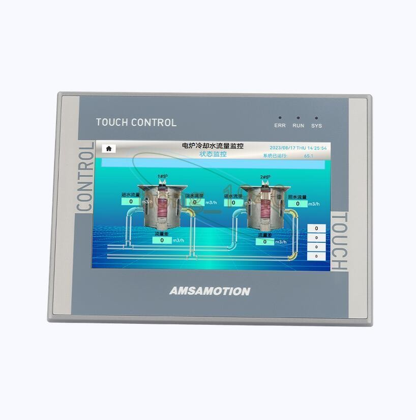 AMSAMOTION 7 Inch HMI PLC All-in-One FX3U Ethernet AMX-HM7A-32MRT Touch screen
