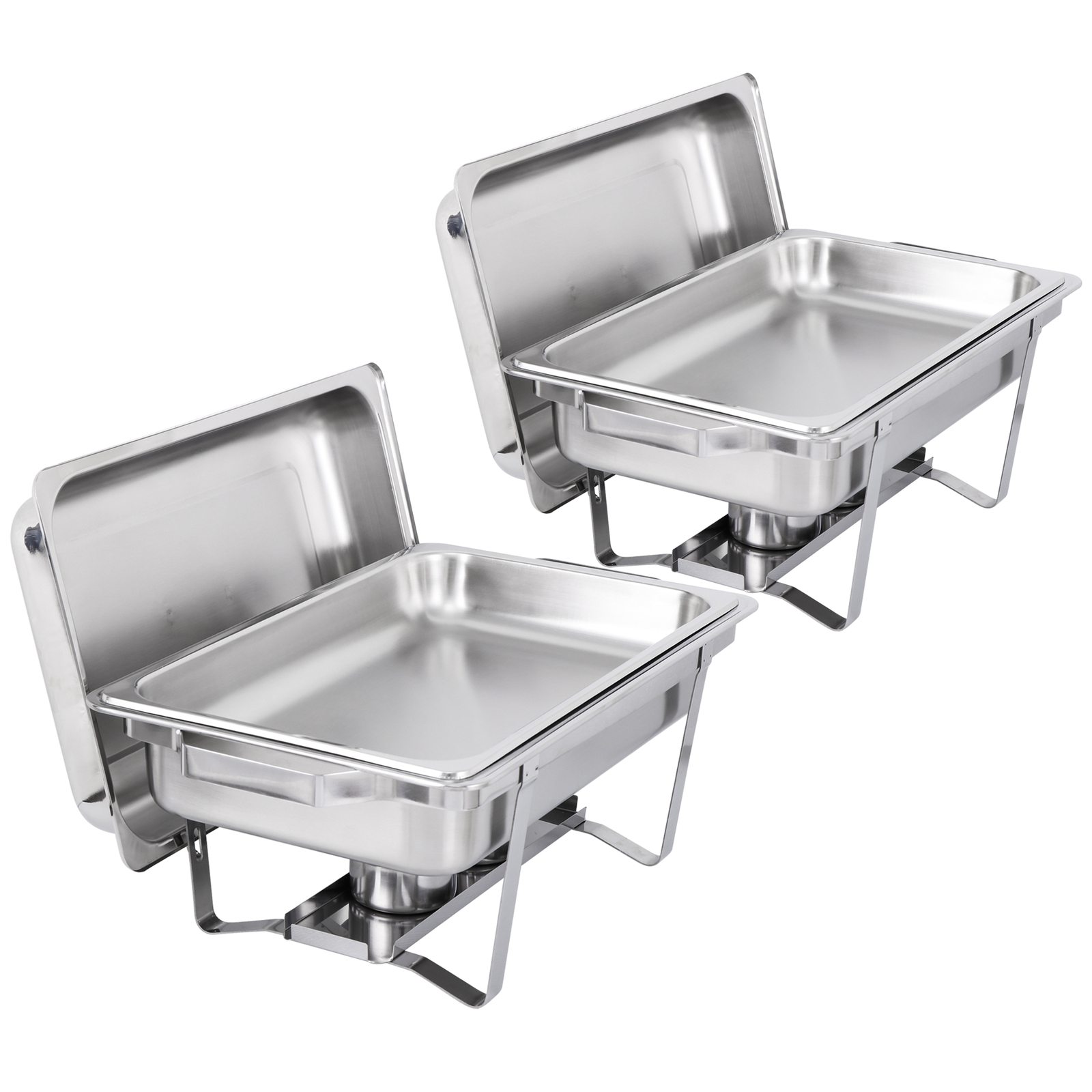 8Pack Stainless Steel Rectangular Chafing Dish Full Size Buffet Catering 8 Quart