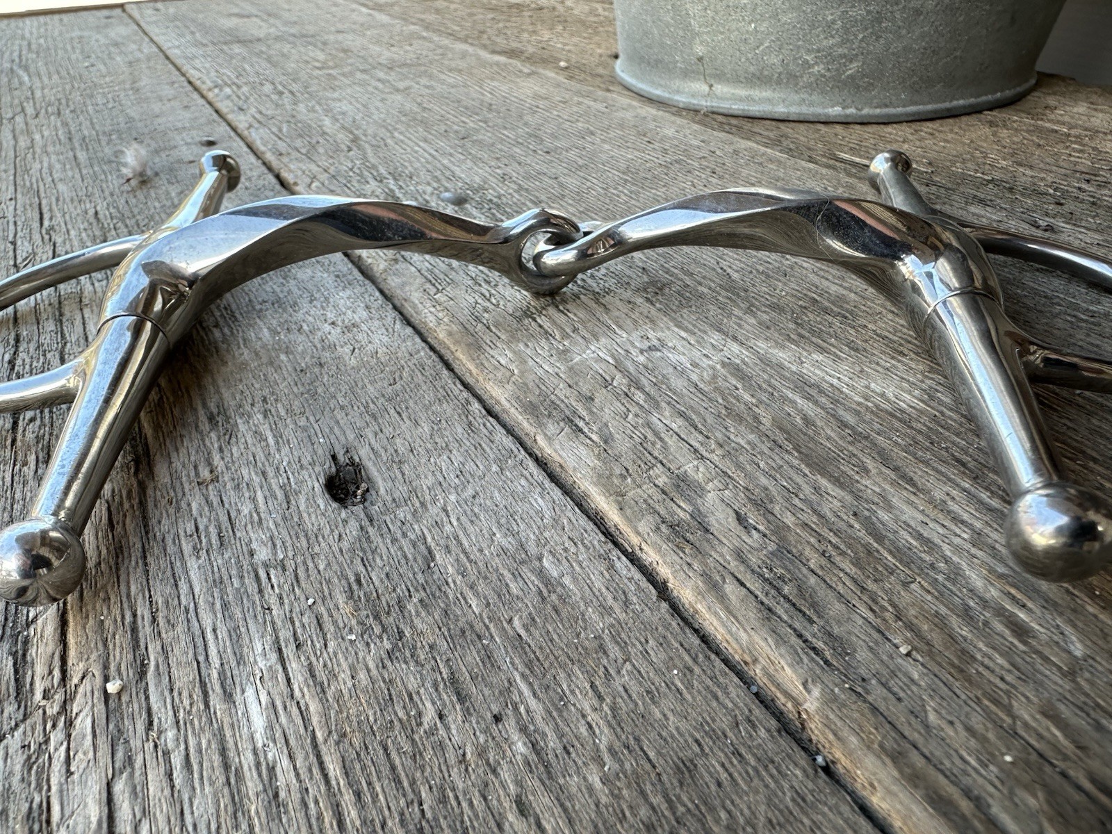Horse Tack - 5 1/2” Slow Twist Full Cheek Snaffle Bit