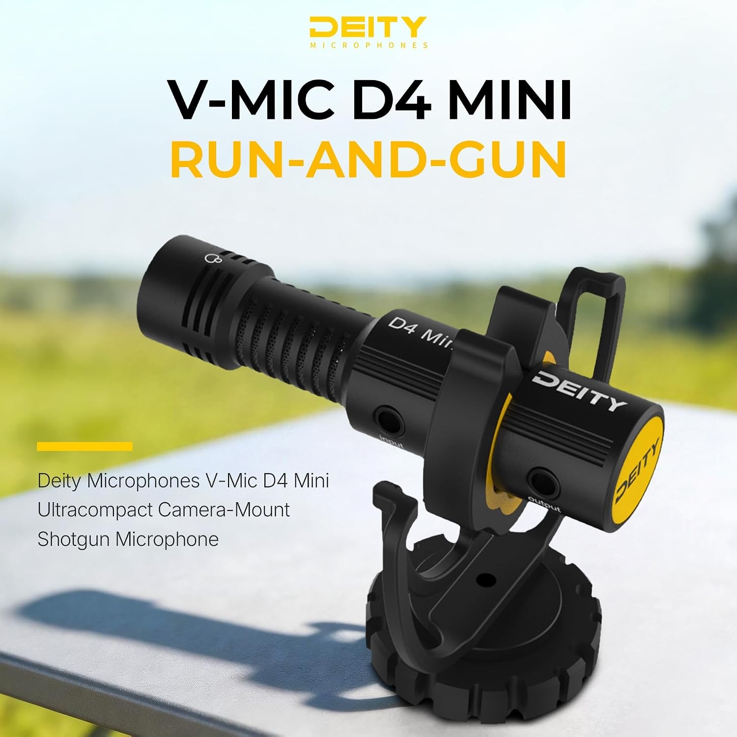 Deity V-Mic D4 Mini Microphone Super Cardioid Compact Mic for Camera DSLR Vlog