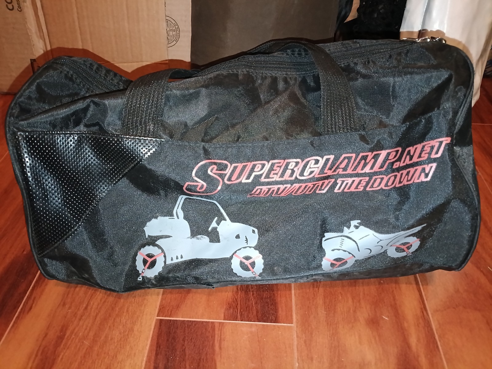 Superclamp ATV UTV Strap Kit 9000 Tie Downs 4 Straps 4 Hooks 1300lb Each