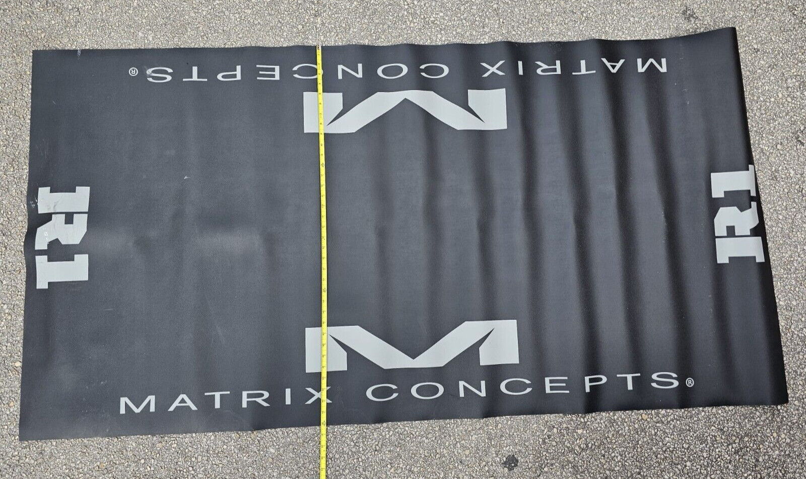 Matrix Concepts R1 Rubber 3MM 3 Foot X 6 Foot Floor Mat - Black/White