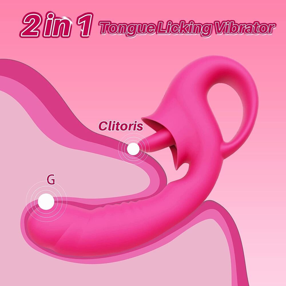 Sucking-Vibrator-Nipple-Clit-Licking-Women-Rechargeable-Toy use Lubricant New