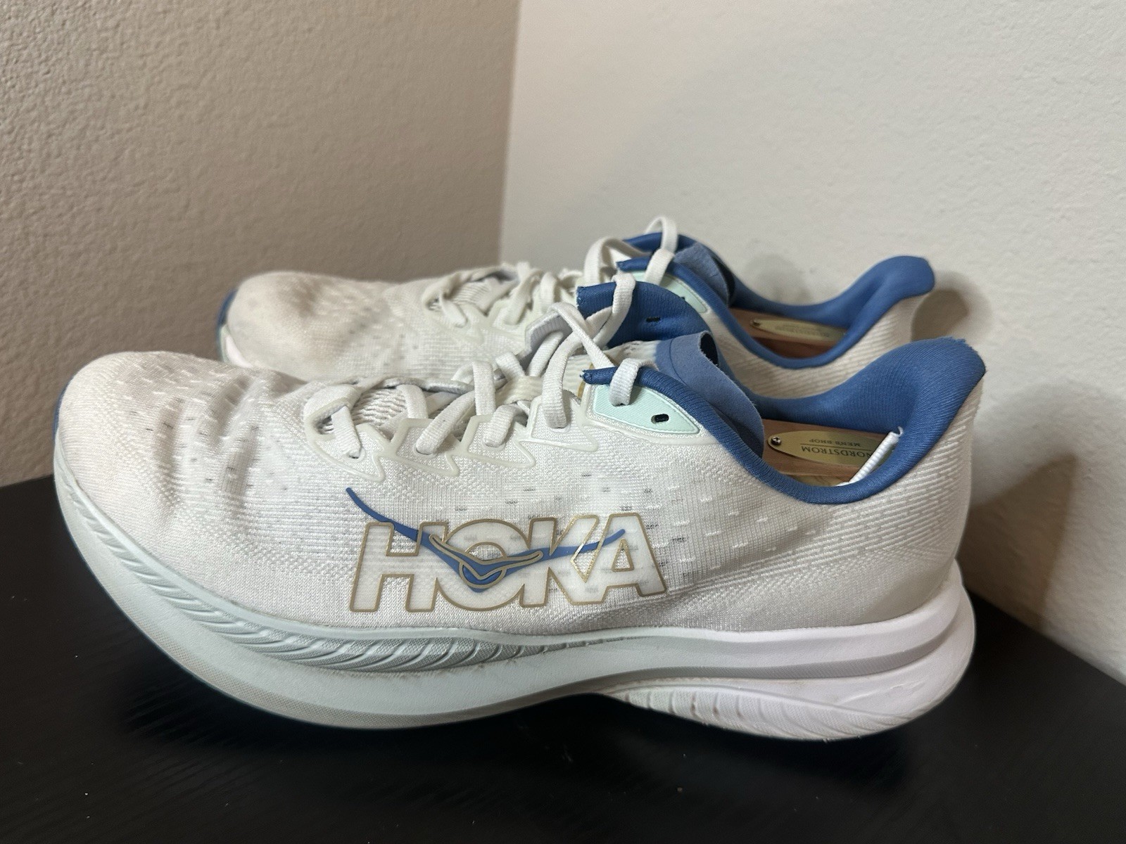 Hoka One Mach 6 Running Shoes Frost Gold 1147790-FTG Men Size 12 D