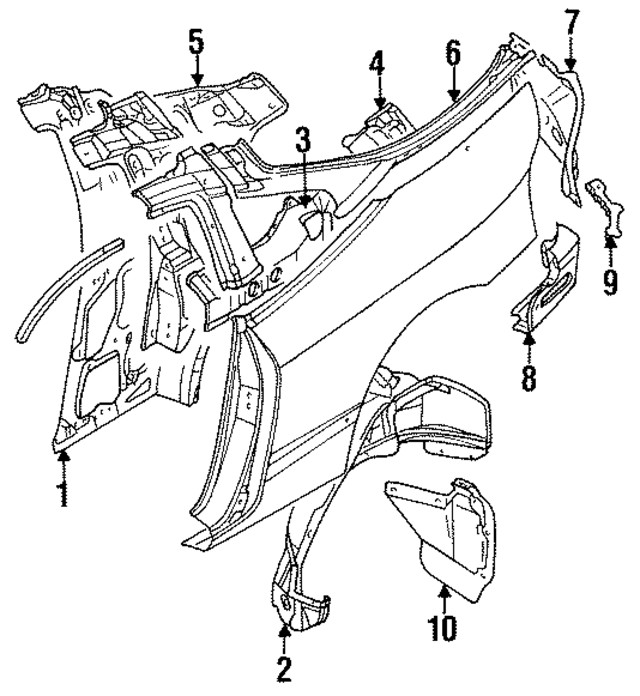 Genuine Mitsubishi Lower Extension MB959327