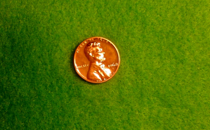 1968- S  Gem   PROOF  Lincoln  Memorial  Cent    RD  Great   US  Coin