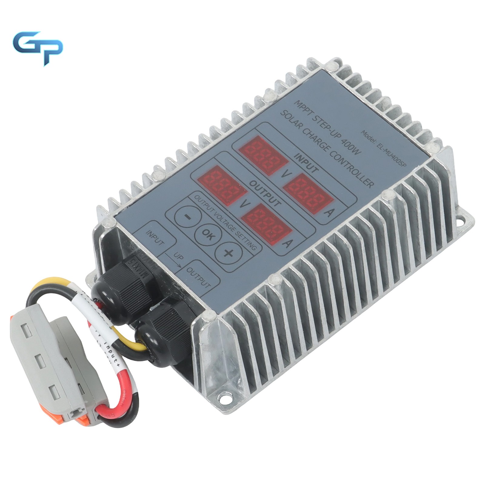Waterproof MPPT Boost Controller 400W 24-85V Solar Panel LED Display Durable