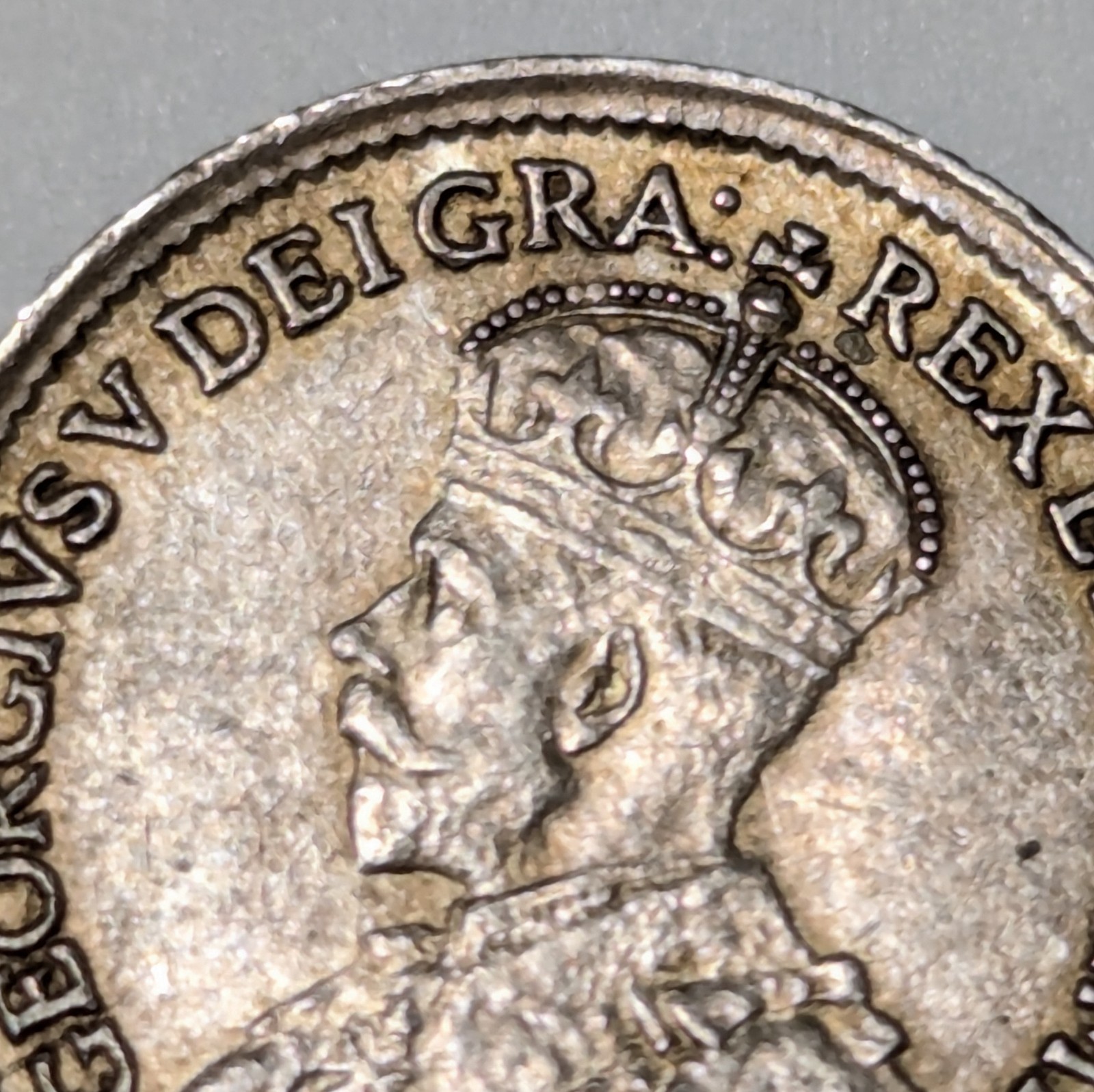 1917 Canada 5 Cent Coin Canadian