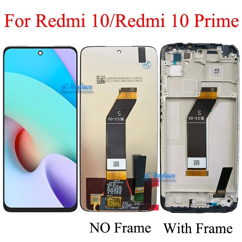 For Xiaomi Redmi 10 / 10 Prime 21061119BI 21061119DG LCD Display Screen Assembly