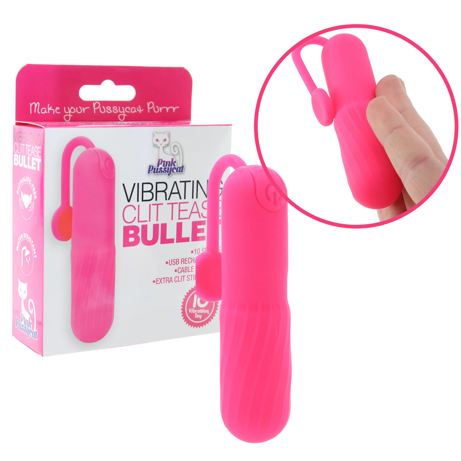 USB Rechargeable Clitoral Vibrator Multi-Speed Panty Vibe Women Sex Toy