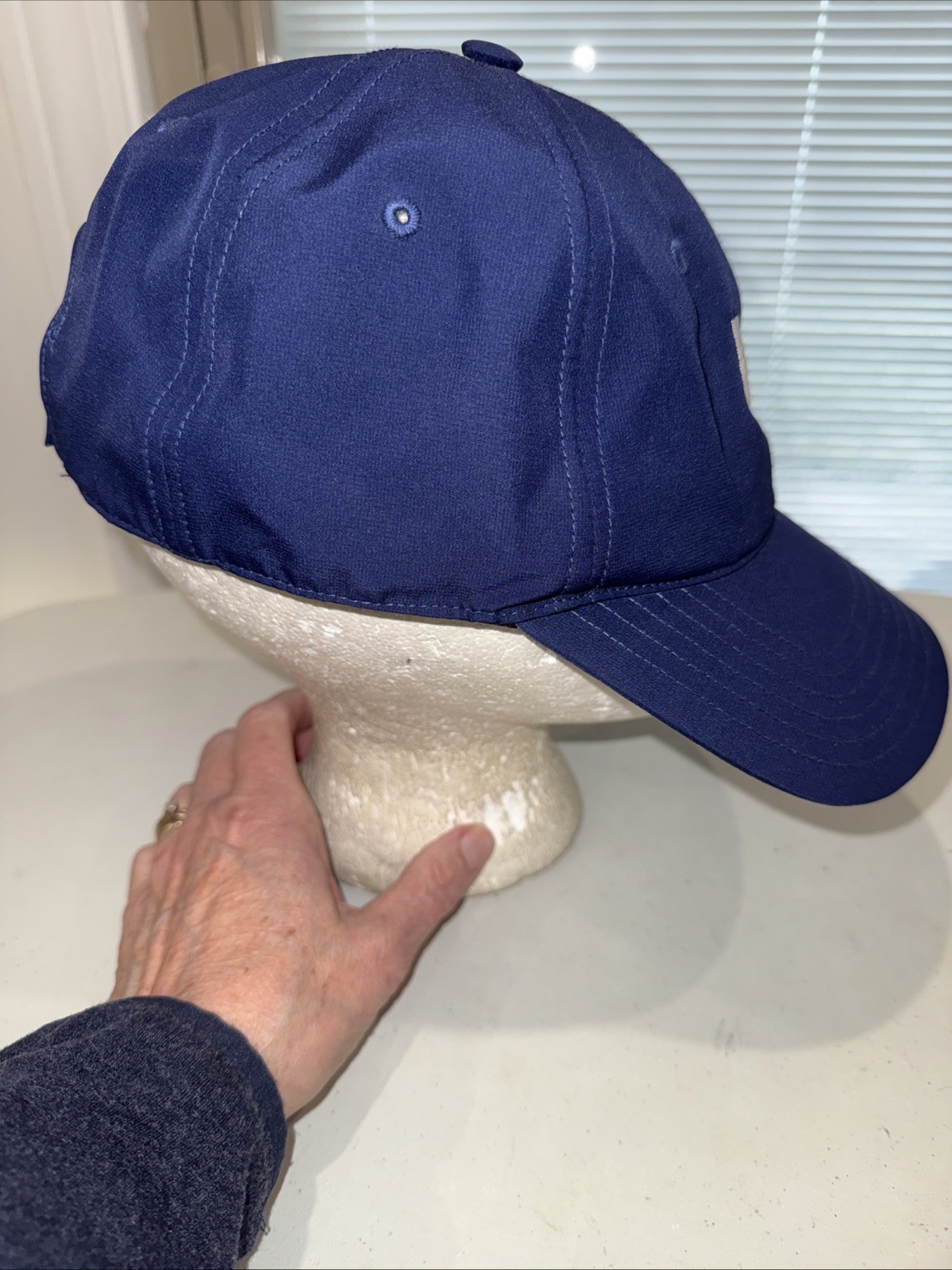 Adidas Golf Tee Logo Flex Band Hat Cap Hook Loop Polyester