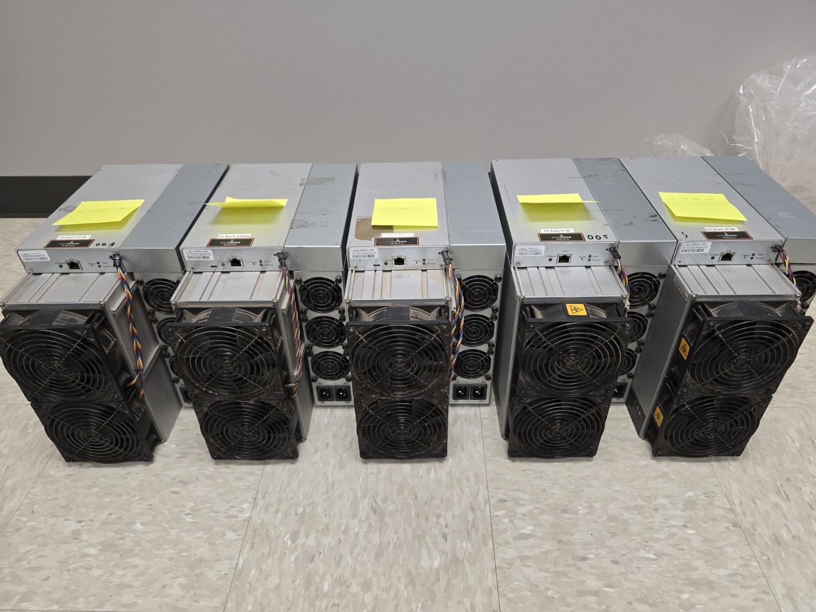 LOT OF 5 Bitmain Antminer S19j Pro 104TH/s Braiins OS FREE SHIPPING!!!