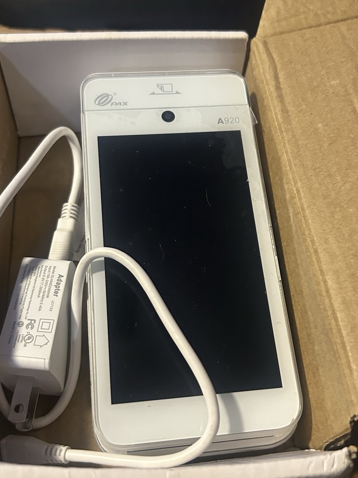 PAX A920 5" Touchscreen Thermal Printer Dual Camera Mobile Payment Terminal.