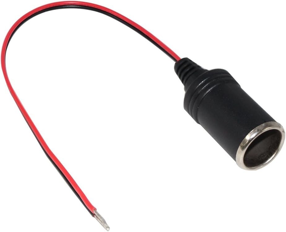 12V 1FT Female Cigarette Lighter Extension Socket Cable - Durable & Easy Install