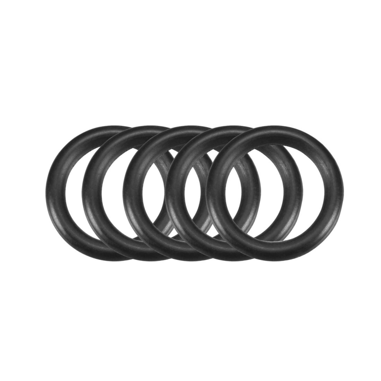 50 Pcs Black 14mm x 2mm Rubber Oil Resistant Sealing Ring O-shape Grommets