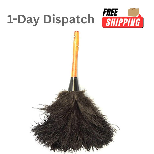 Dusters Killer 14" Ostrich Feather Duster Black Mini Duster
