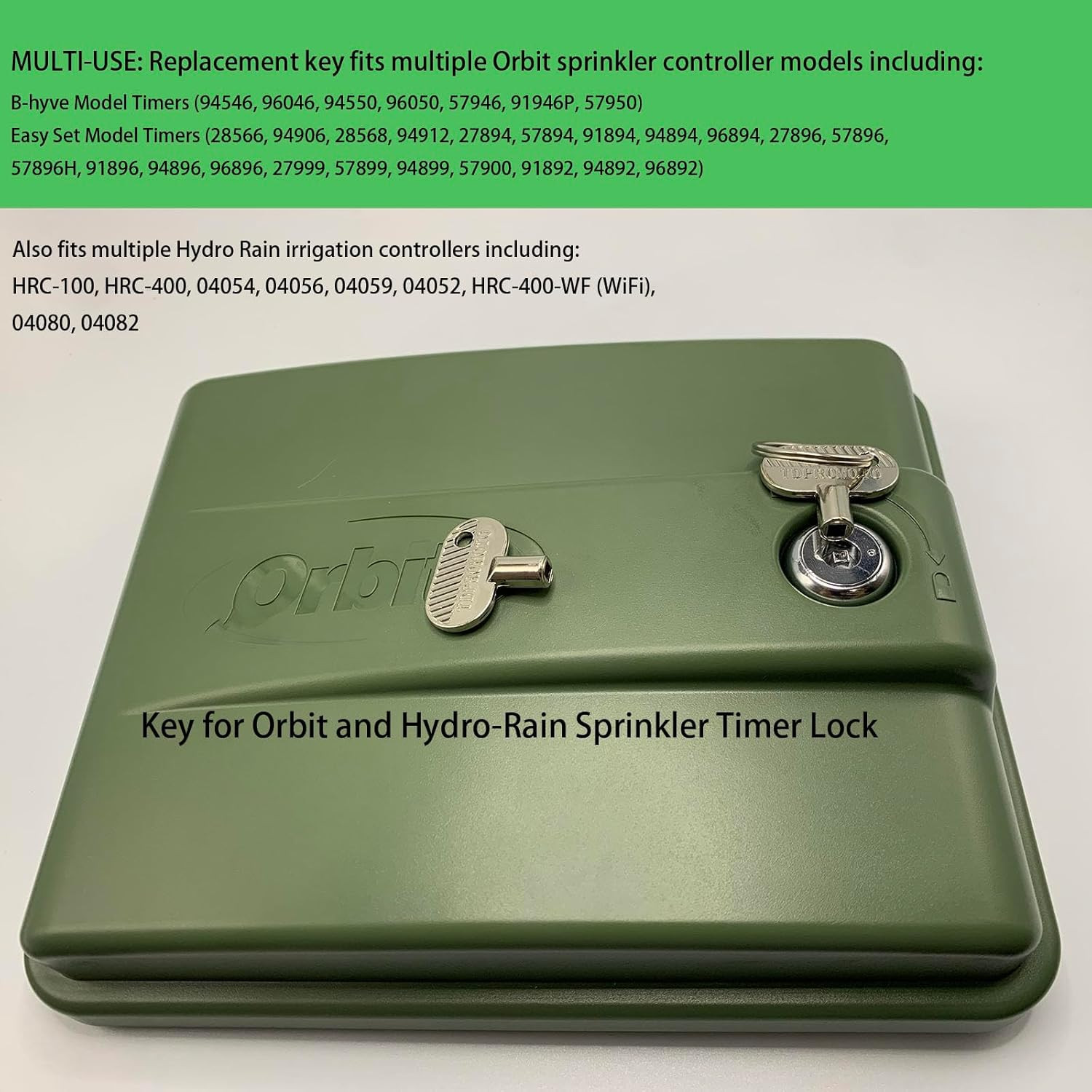 Sprinkler Controller Door Key Sprinkler Timer Lock Key for Orbit and Hydro-Rain,