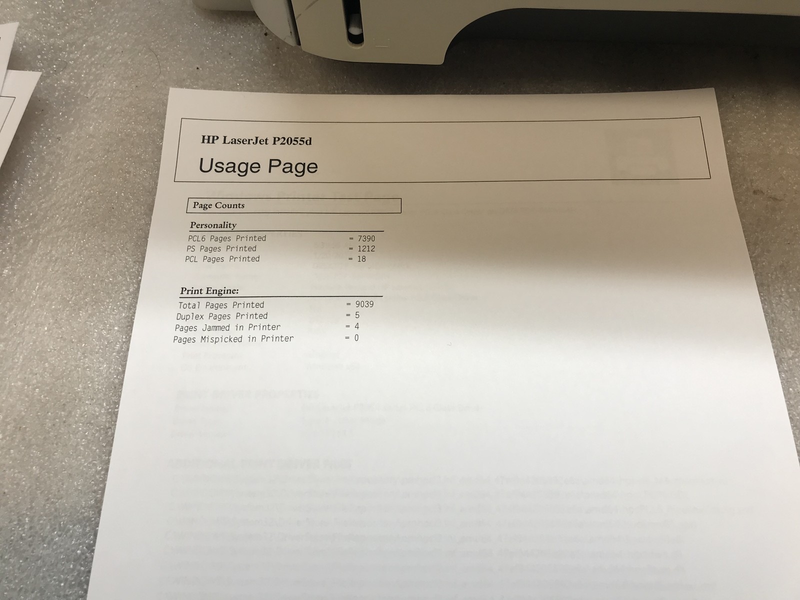 HP LaserJet P2055d Workgroup Laser Printer 9K Page Count Tested & Functional