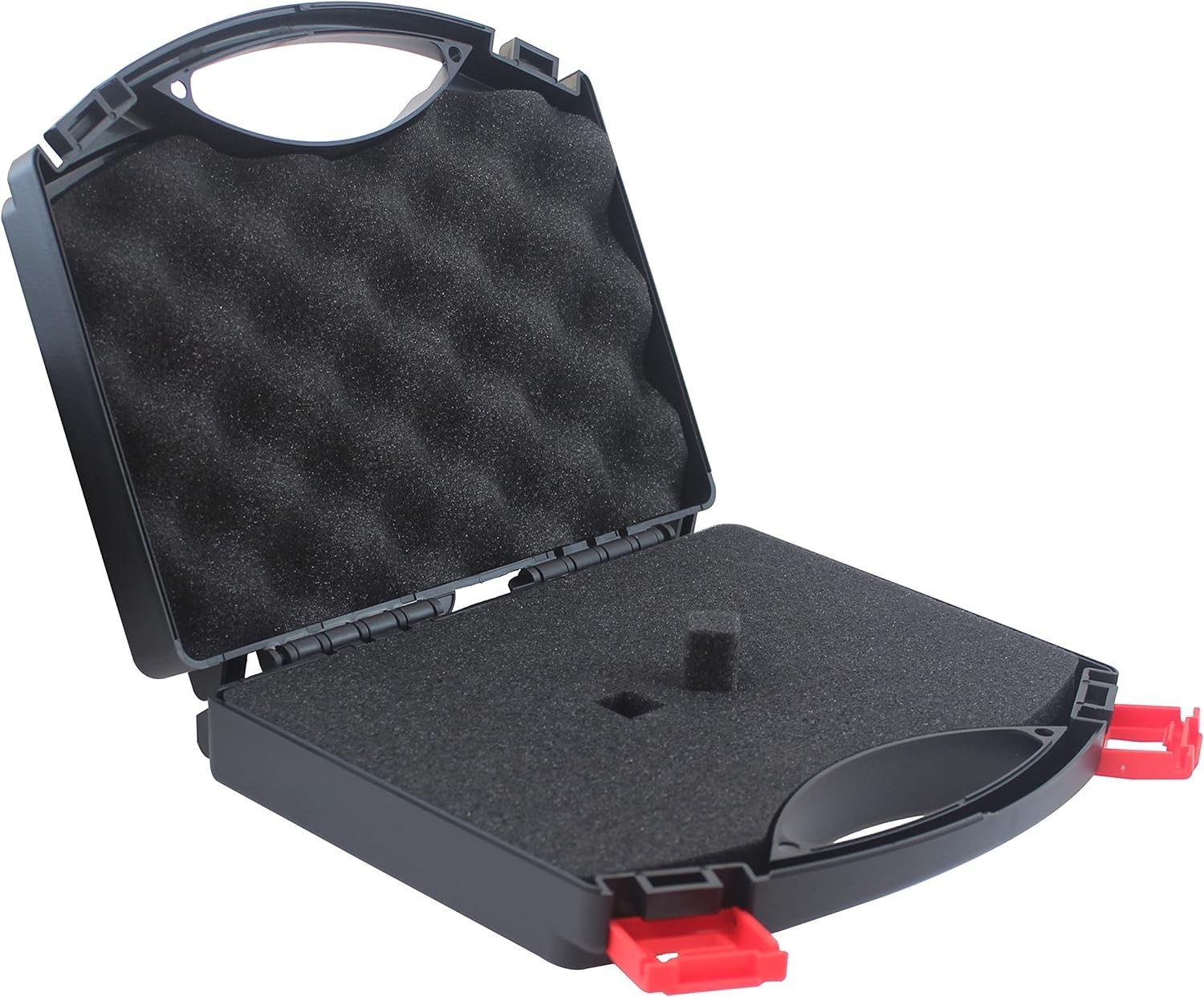Small Plastic Case with Foam - Hard Carrying Briefcase with Pluck Foam Interi...