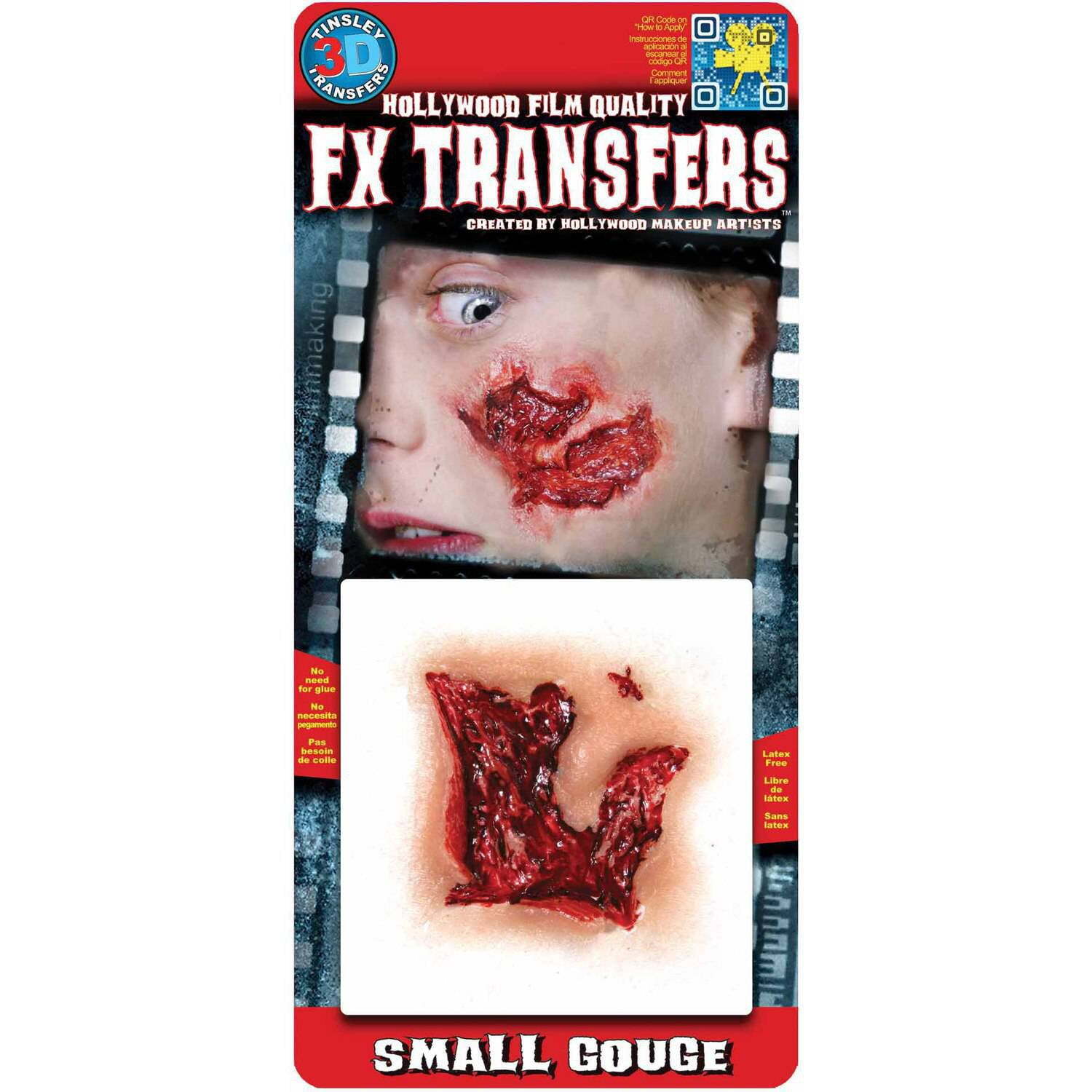 Transfers Small Gouge 3D FX Adult Halloween Accessory