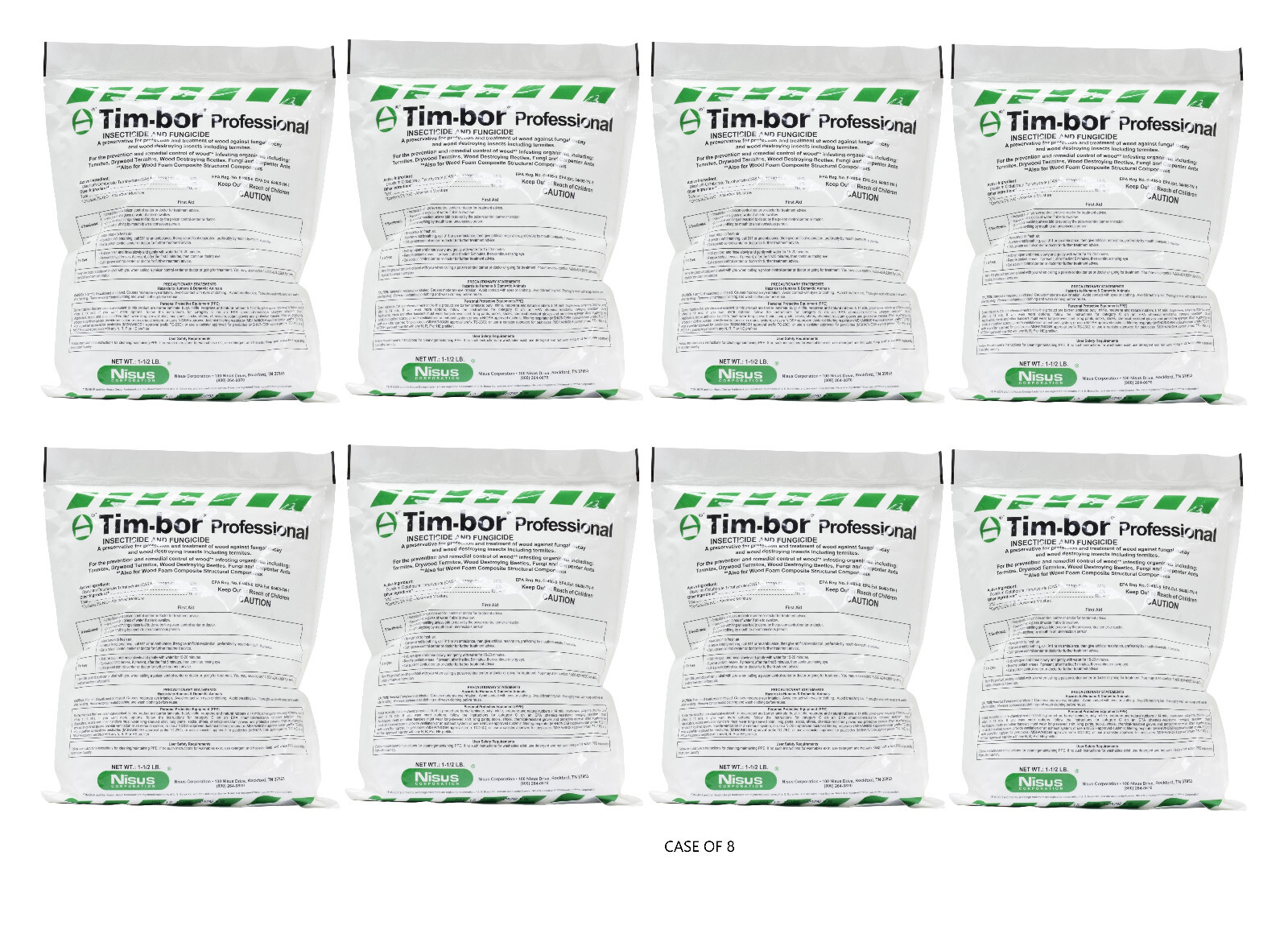 Nisus Timbor Tim-bor Professional ( 8 x 1.5 lb Bags )  NOT FOR SALE TO: CT,  NY