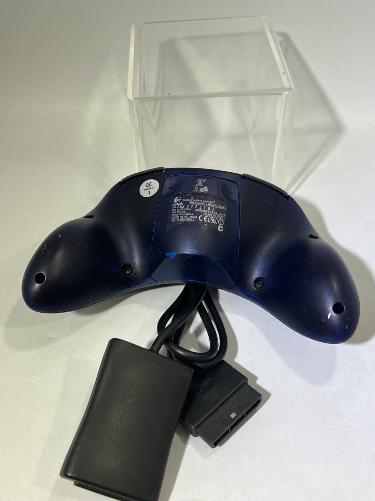 Logitech Wireless Game Controller w/Receiver Playstation PS2, Tested & Works
