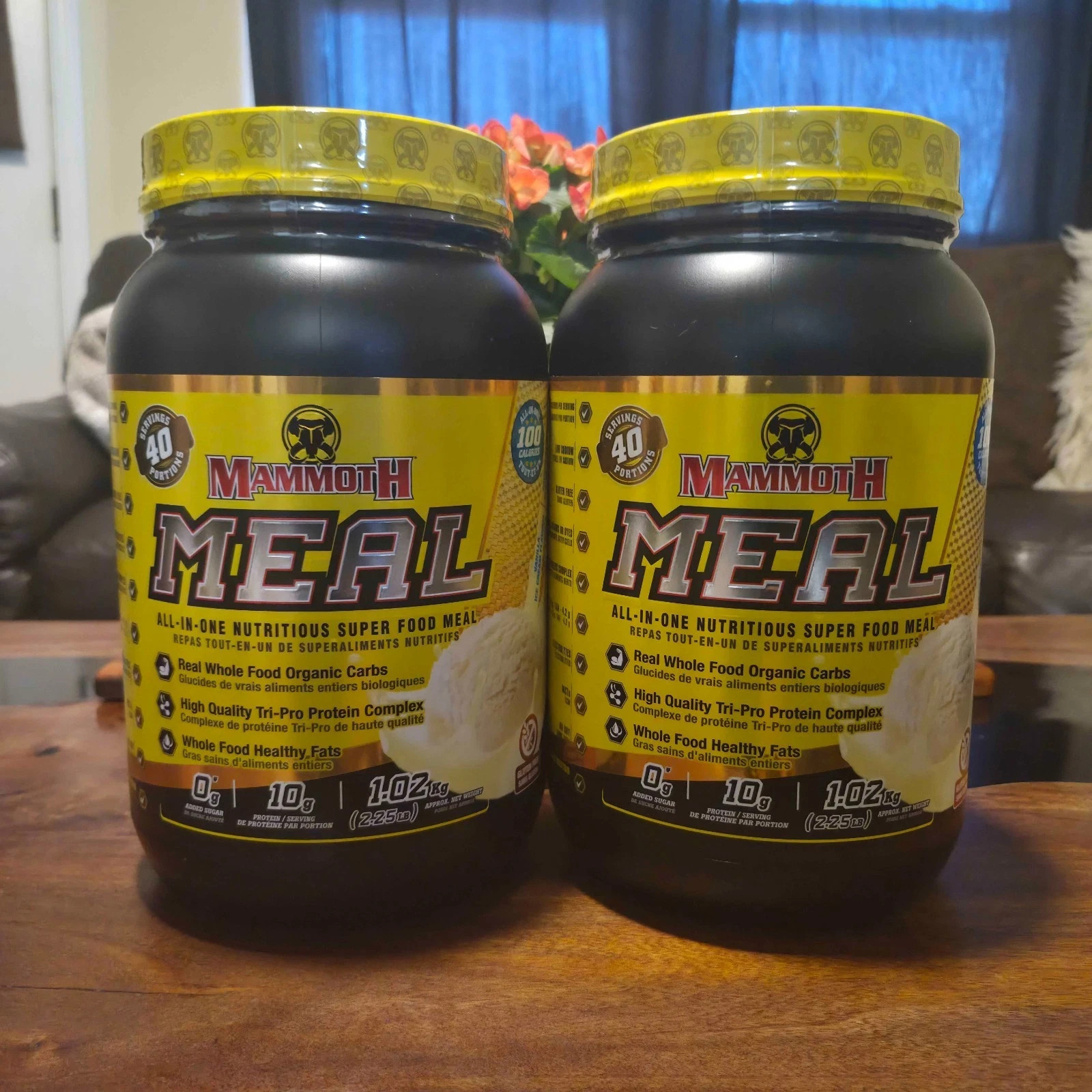 2 Pack Protein Powder 2.25lb NEW/SEALED - Vanilla Ice Cream Flavor, Mammoth Meal