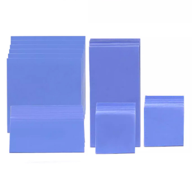 Thermal Conductive Blue Silicone Pad 0.5mm 1mm 1.5mm 2mm 2.5mm 3mm Thickness