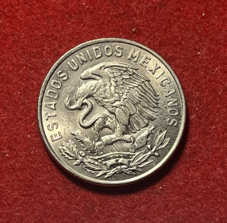 Mexico 1965 50 Centavos UNC Copper-Nickel Coin KM#451 T5477