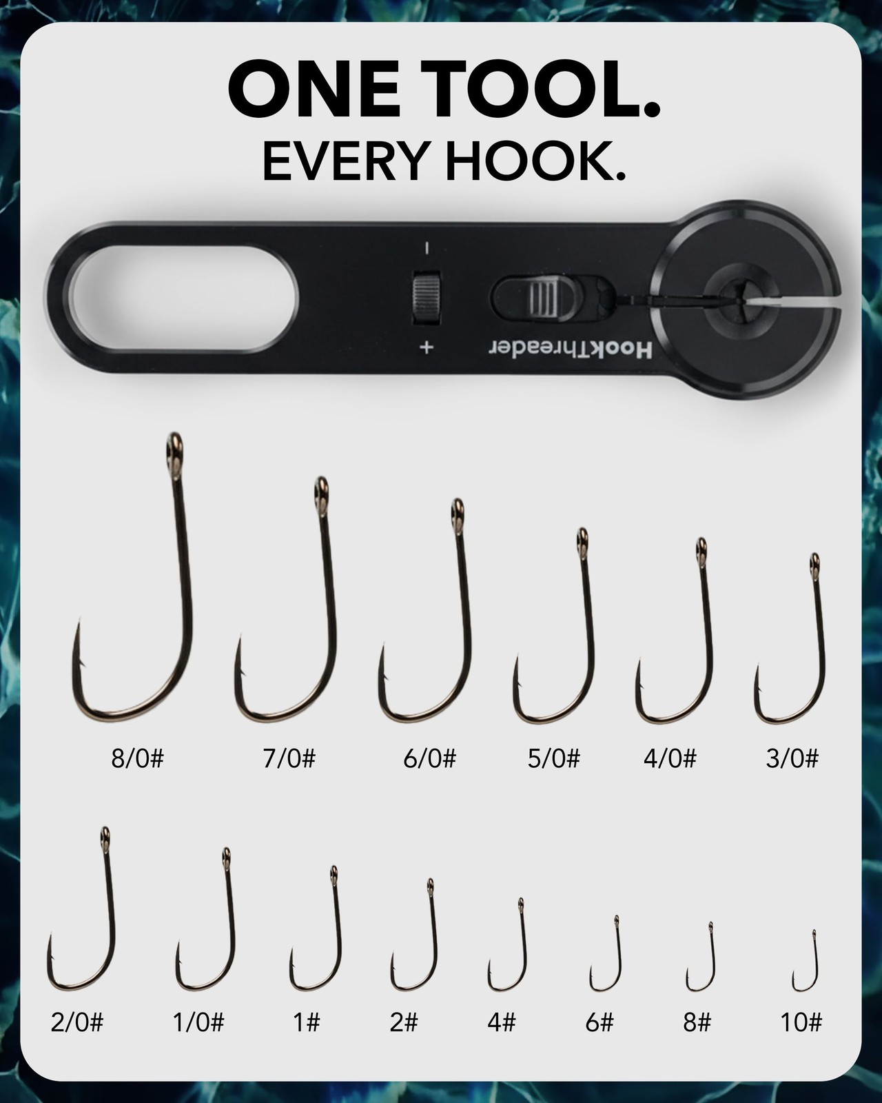 Bait Hammock Hook Threader – Fishing Knot Tying Tool for Small Hooks – Adjust...