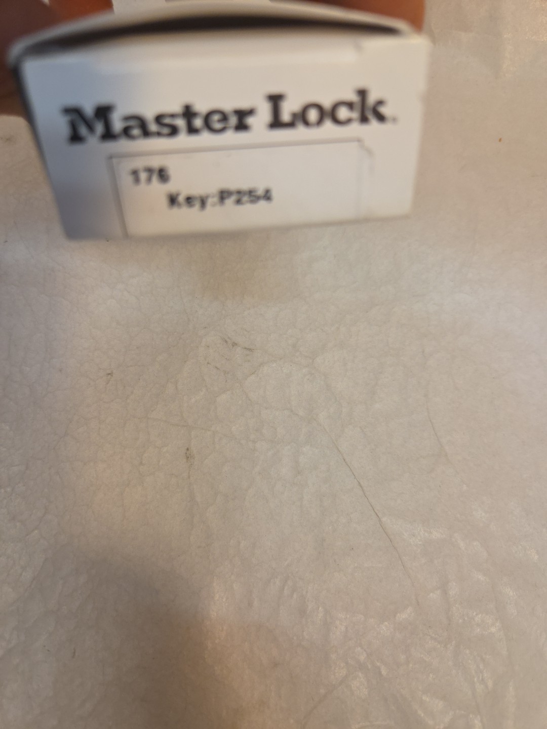 MasterLock 176P333 Combination Lock Key p254 6/36 key#k176