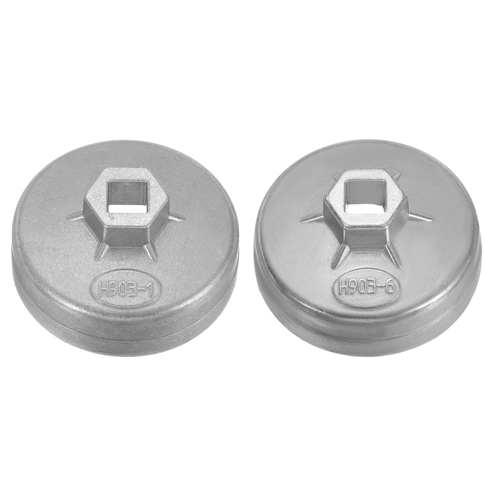 2pcs Oil Filter Cap Wrench 15/12 Flute 75 mm ID 1/2" Oil Filter Socket Tool
