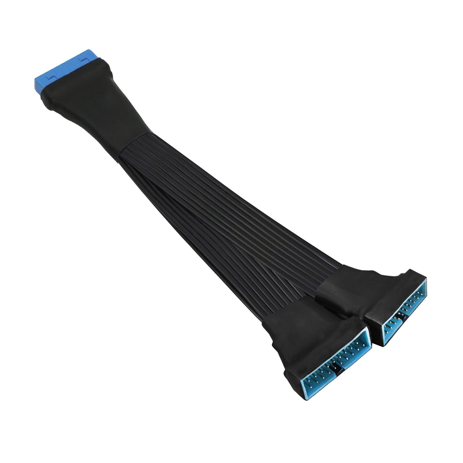 GINTOOYUN USB 3.0 Header Extension Cable, 19/20 Pin 1 to 2 Y Splitter