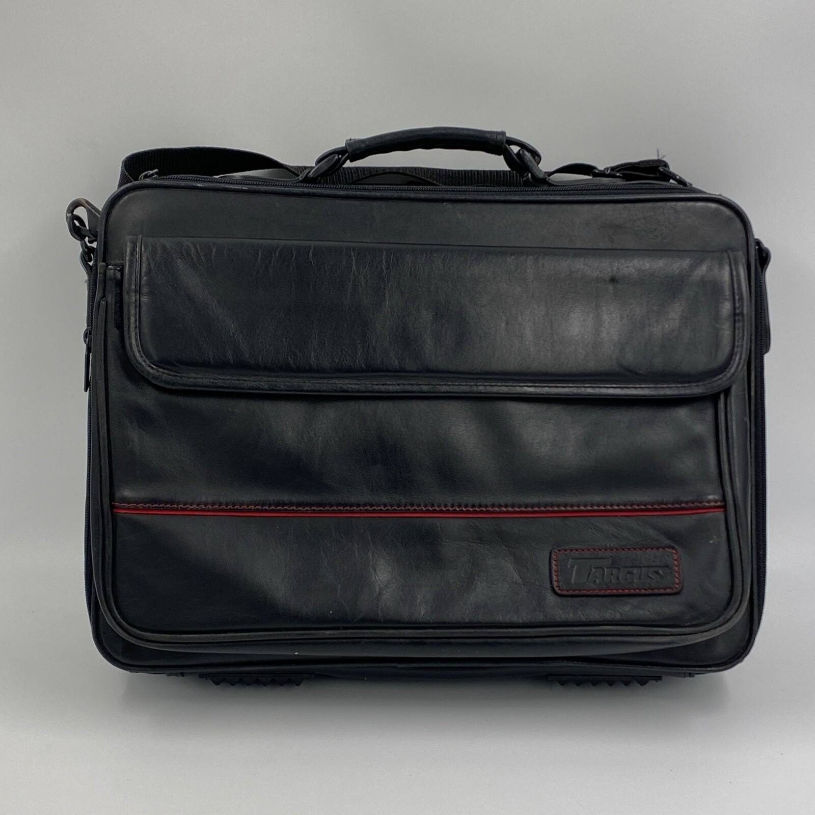 Original Targus Synthetic Leather Black Business Travel  Computer Laptop Bag