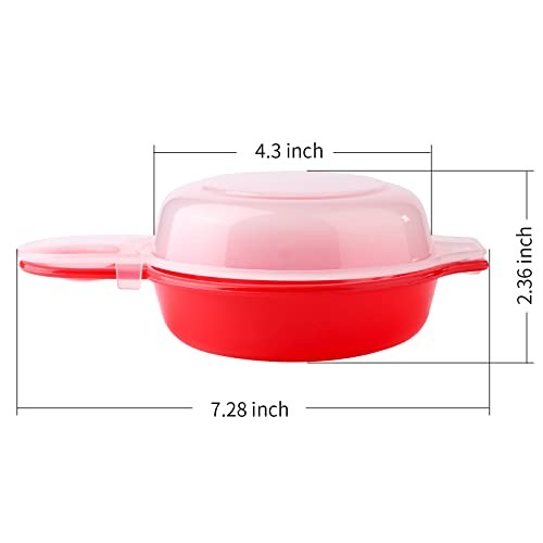 2 sets Microwave Egg Cooker,1 Minute Fast Egg Hamburg Omelet Maker Kitchen