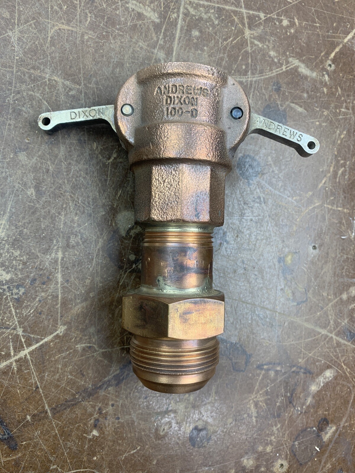 New Dixon Andrews Coupling 100-D X FLARE FITTING BRASS COPPER PN 4000-37     VG